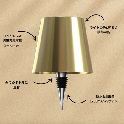 ボトルタッチランプ