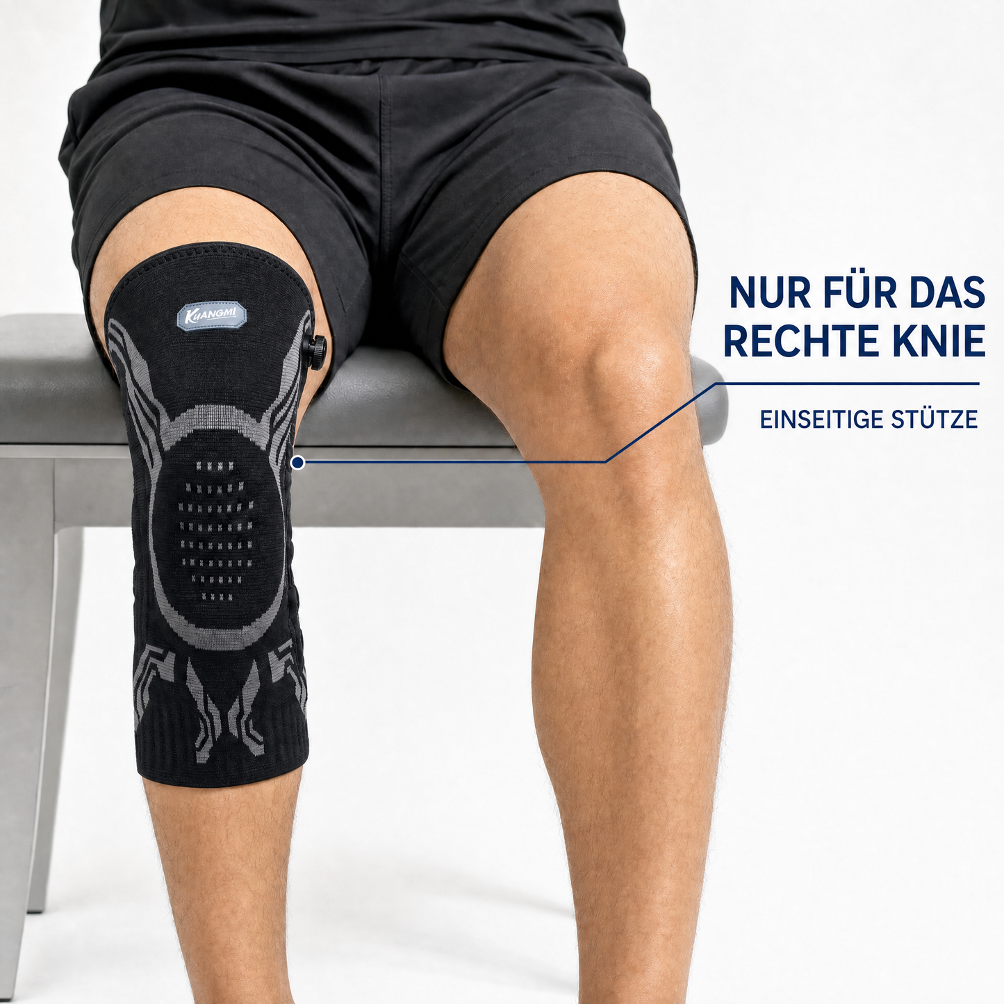 Kniebandage mit Drehverschluss-Verstellung