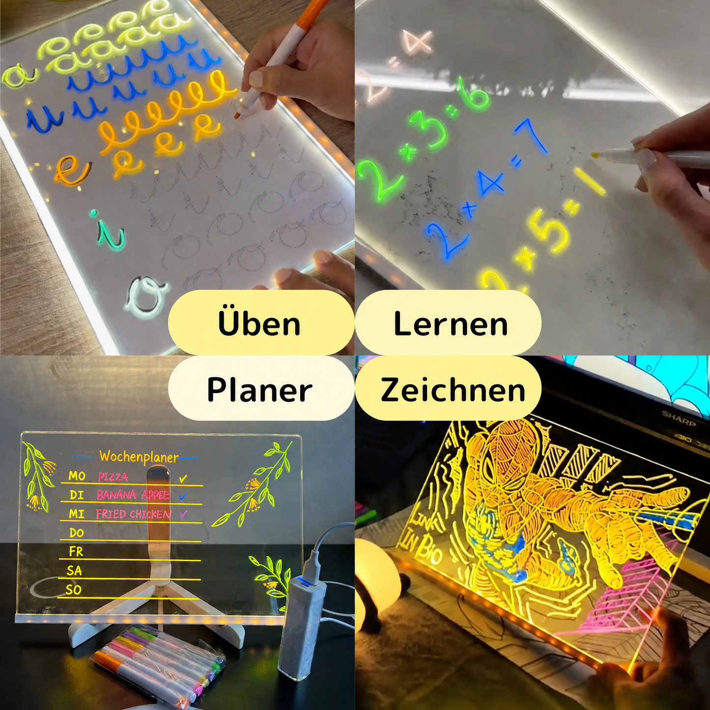 magisches leuchtet brett